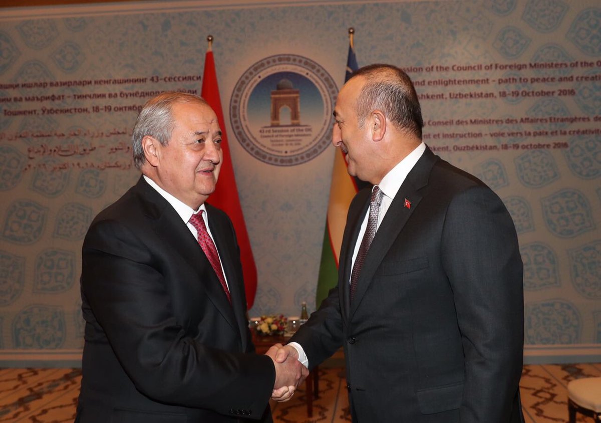 Turkiya Tashqi ishlar vaziri Mevlud Chavushog'lu Toshkentda...