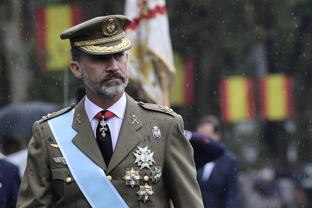 Desfile de la Fiesta Nacional de España presidido por los Reyes