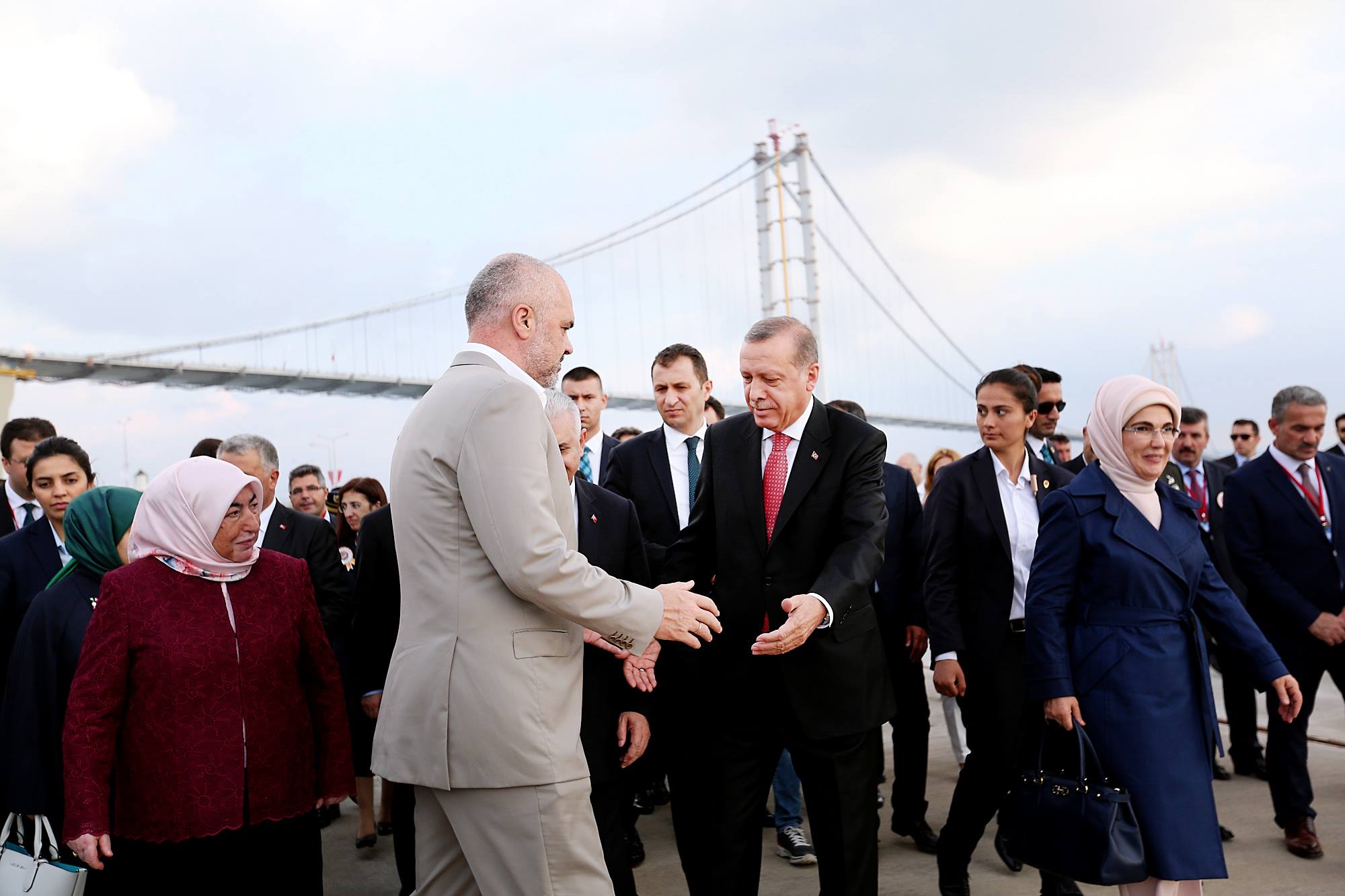 Rama në përurimin e Urës Osmangazi