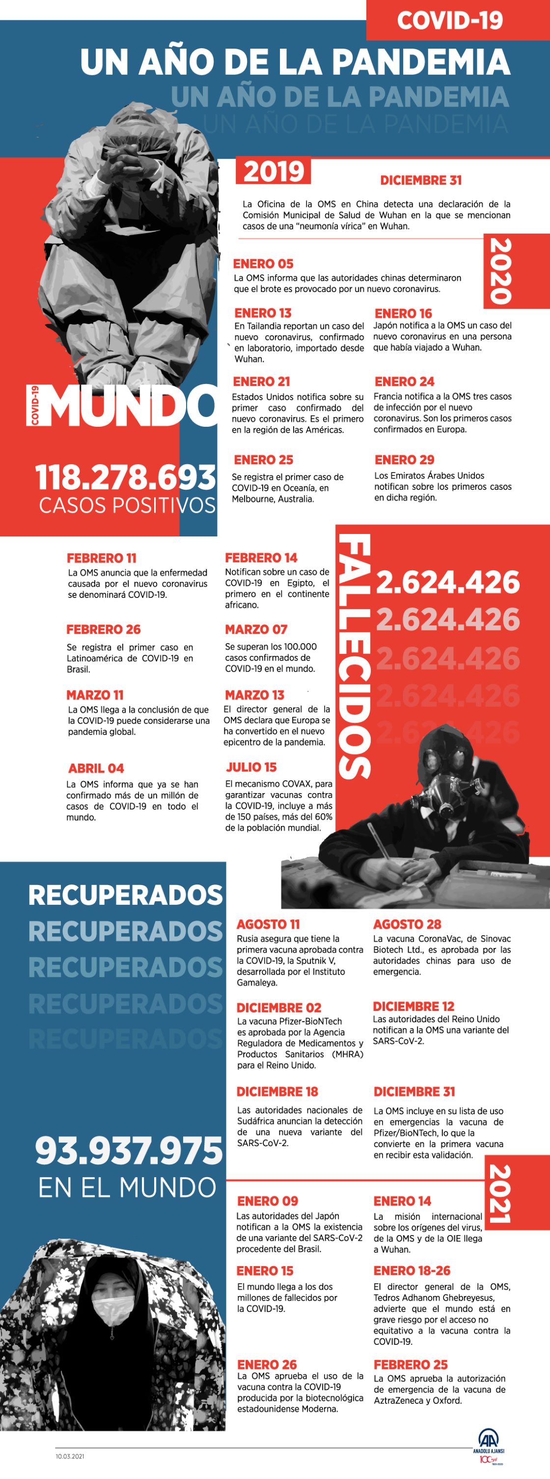 COVID-19: un año de la pandemia