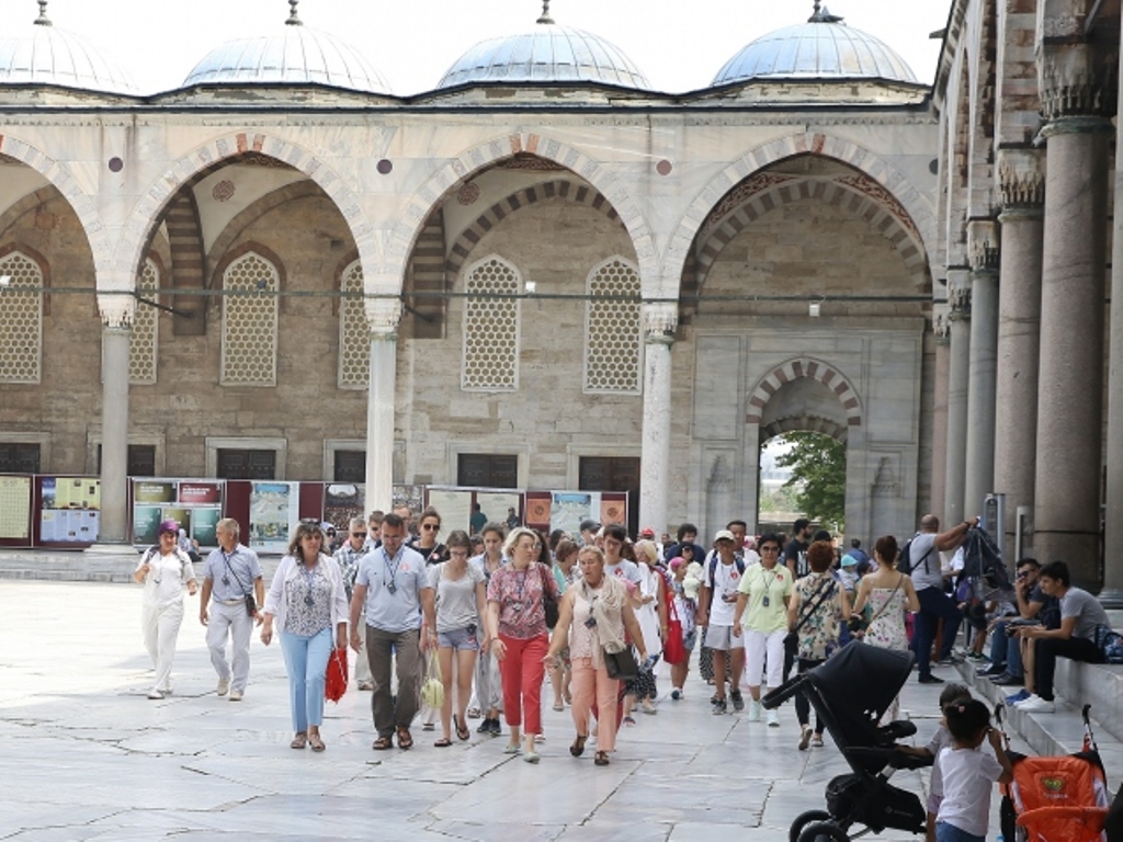 Hotunan Masallacin Sultan Ahmet (Blue Mosque) da na Ayasofya da ke birnin Istanbul