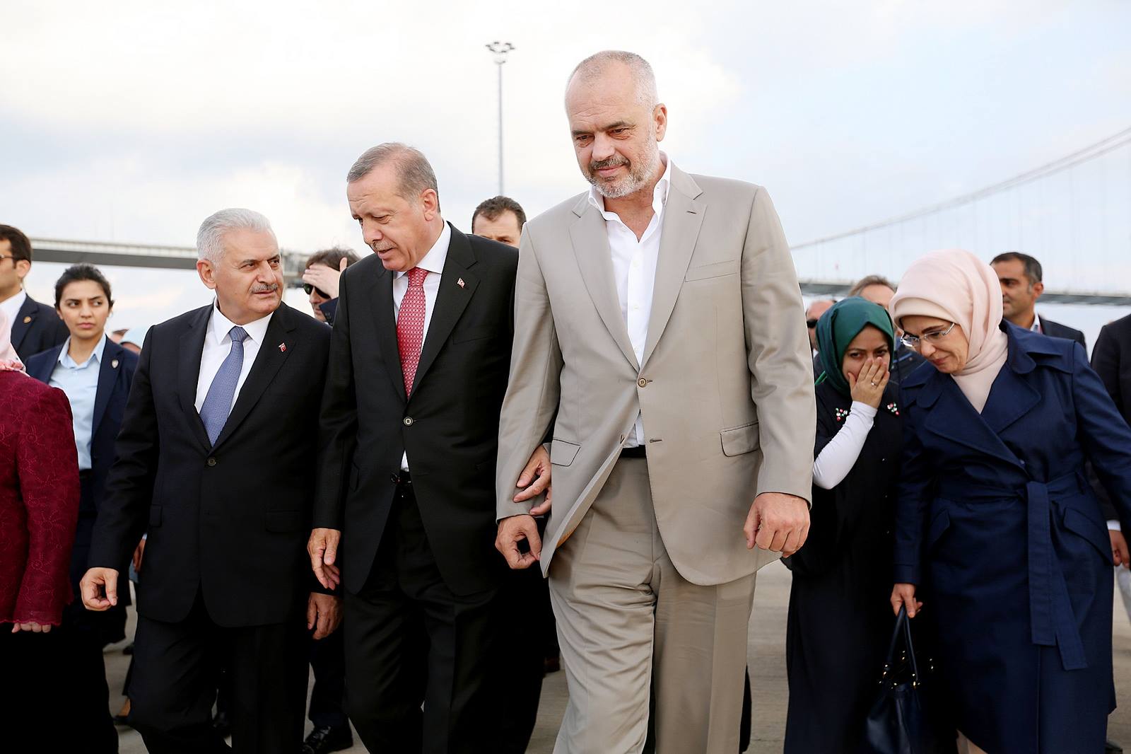 Rama në përurimin e Urës Osmangazi