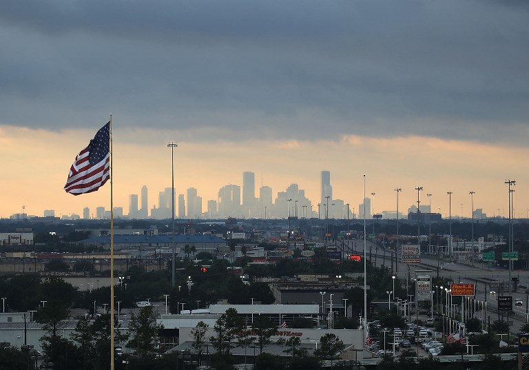 Passage de l'ouragan Harvey à travers le Texas