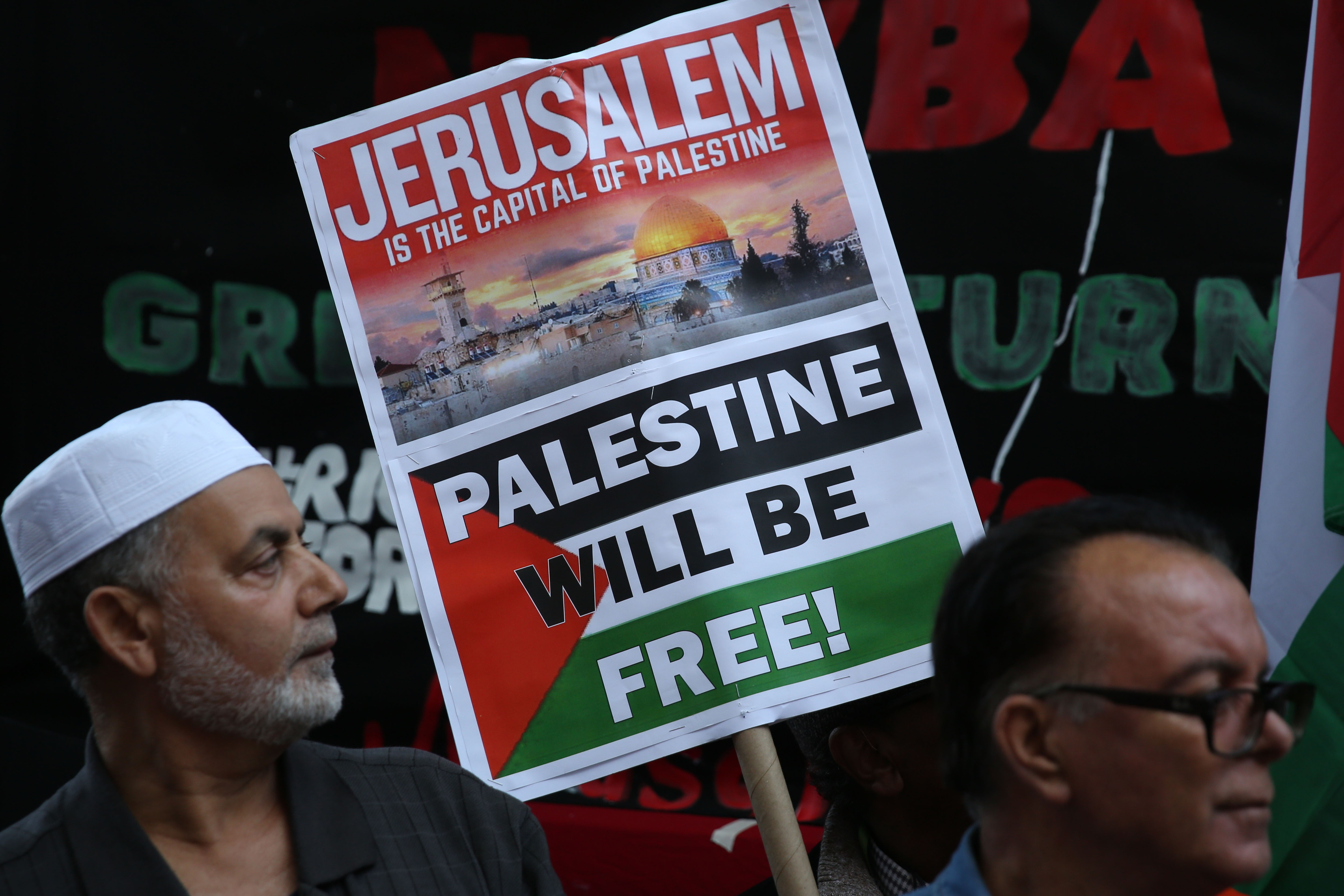 Manifestation dans l’ensemble du monde contre le transfert de l’ambassade des Etats-Unis à Jérusalem et le massacre perpétré par Israël à Gaza