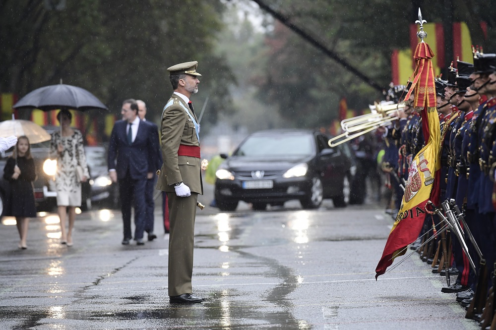 Desfile de la Fiesta Nacional de España presidido por los Reyes