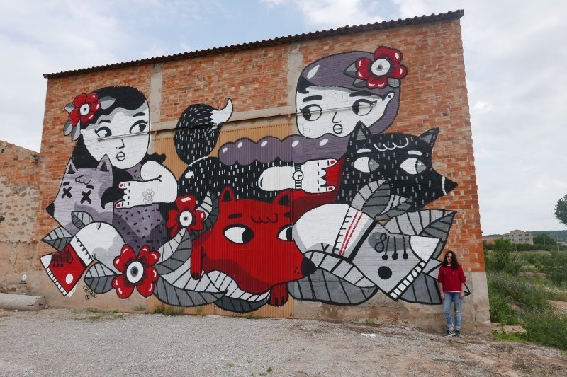 Penelles, un museo de arte callejero al aire libre