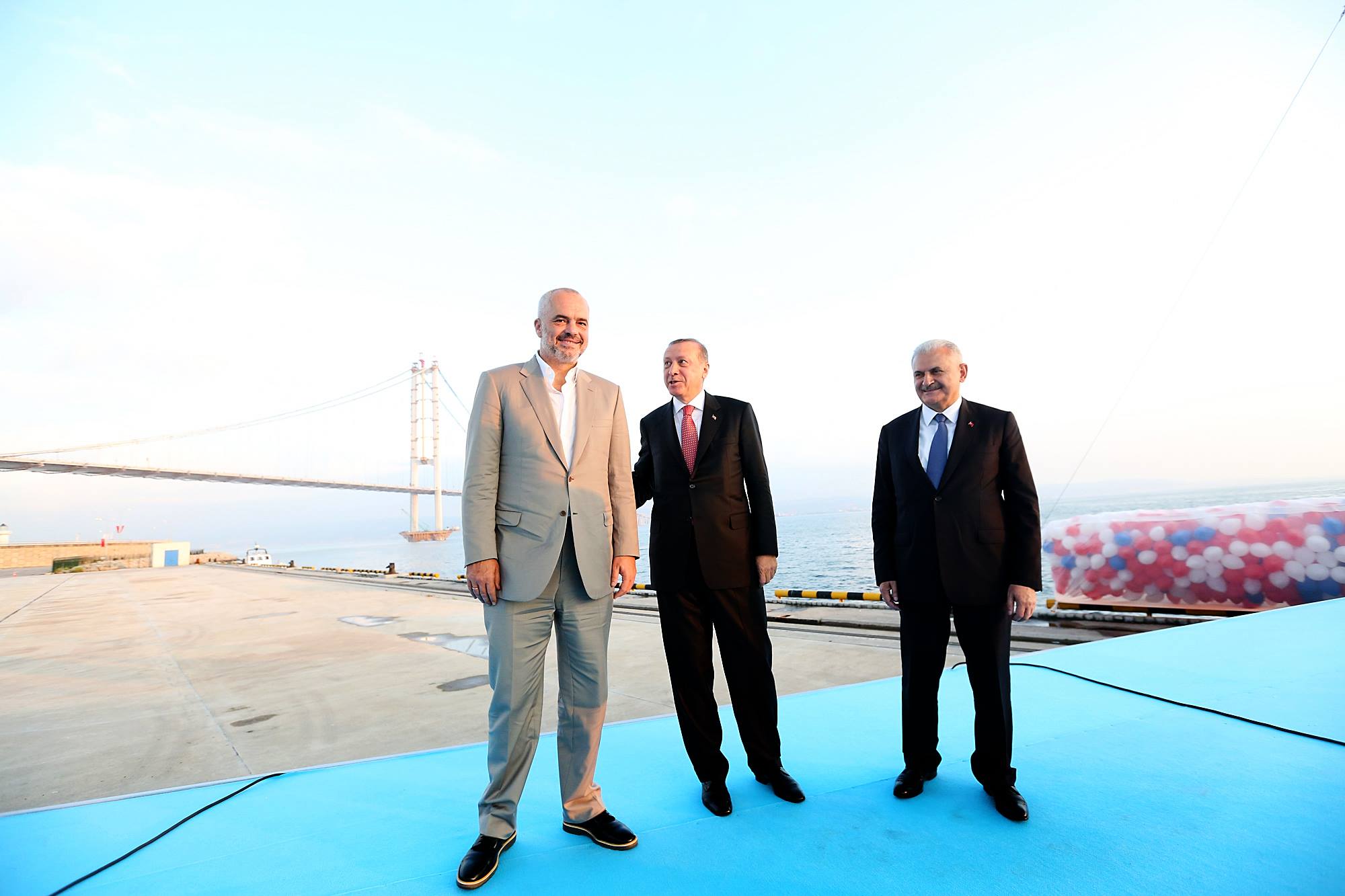 Rama në përurimin e Urës Osmangazi