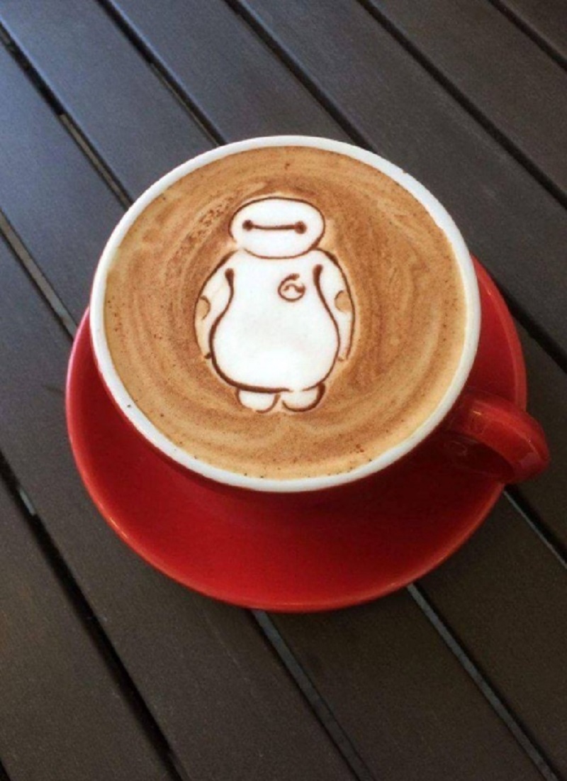 El arte de dibujar sobre el café