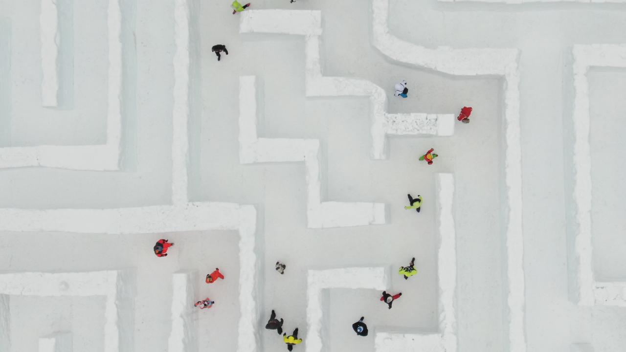 El laberinto de nieve más grande del mundo