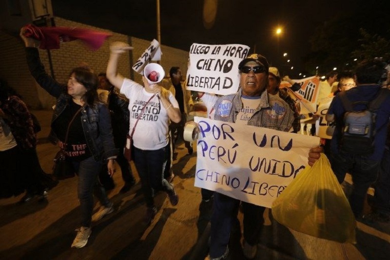 Manifestaciones en Perú por indulto a Alberto Fujimori