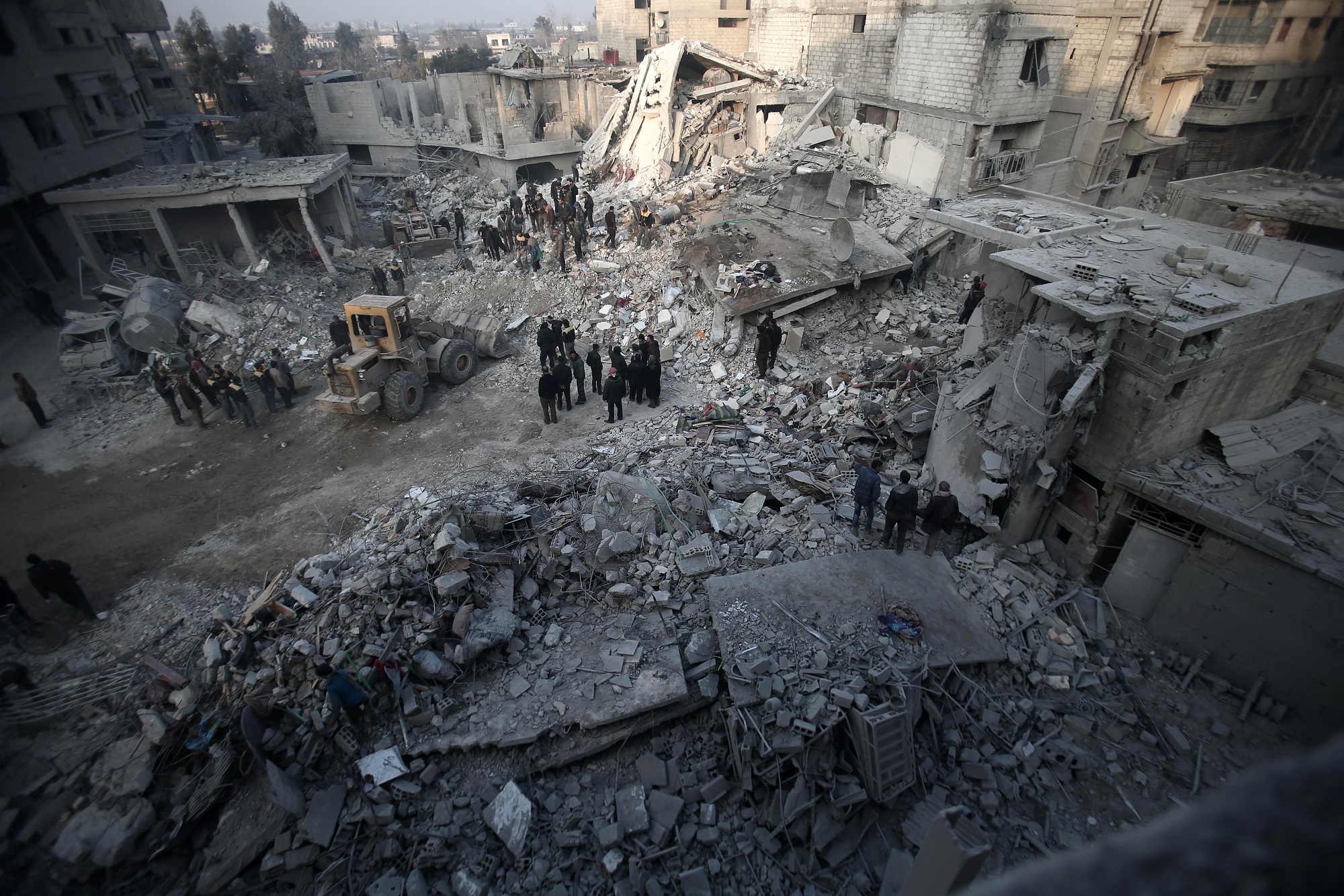 La Ghouta orientale, dévastée par le régime Assad