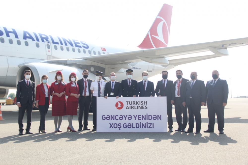 “Türk Hava Yolları” Gəncəyə uçuşları bərpa edib