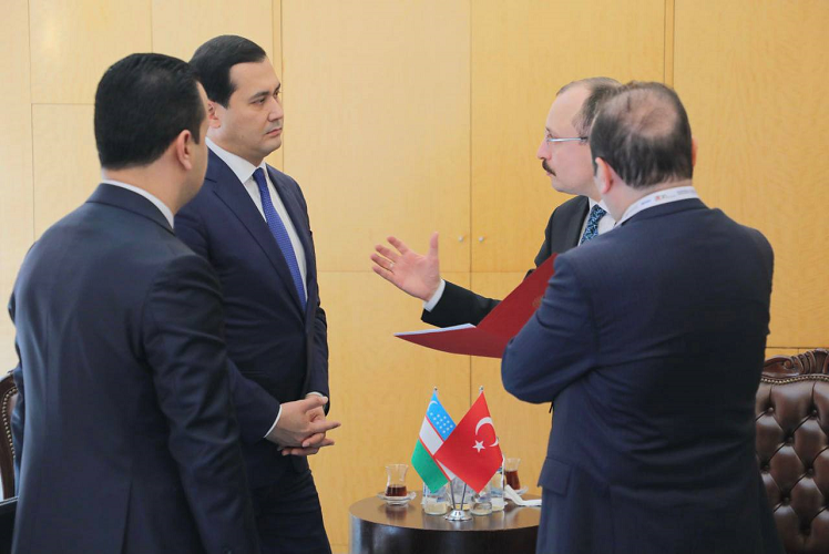 Turkiya savdo vaziri Mehmet Mush O‘zbekiston Bosh vaziri o‘rinbosari bilan uchrashdi