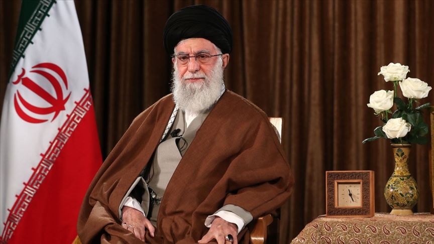 د ایران دیني مشر علي خامنه يي یو ځل بیا امریکا ته میدان وډبو.