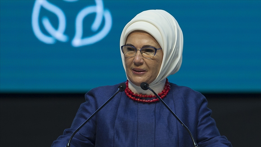 Türkiyənin birinci xanımı Əminə Ərdoğana “UNDP” Türkiyədən mükafat
