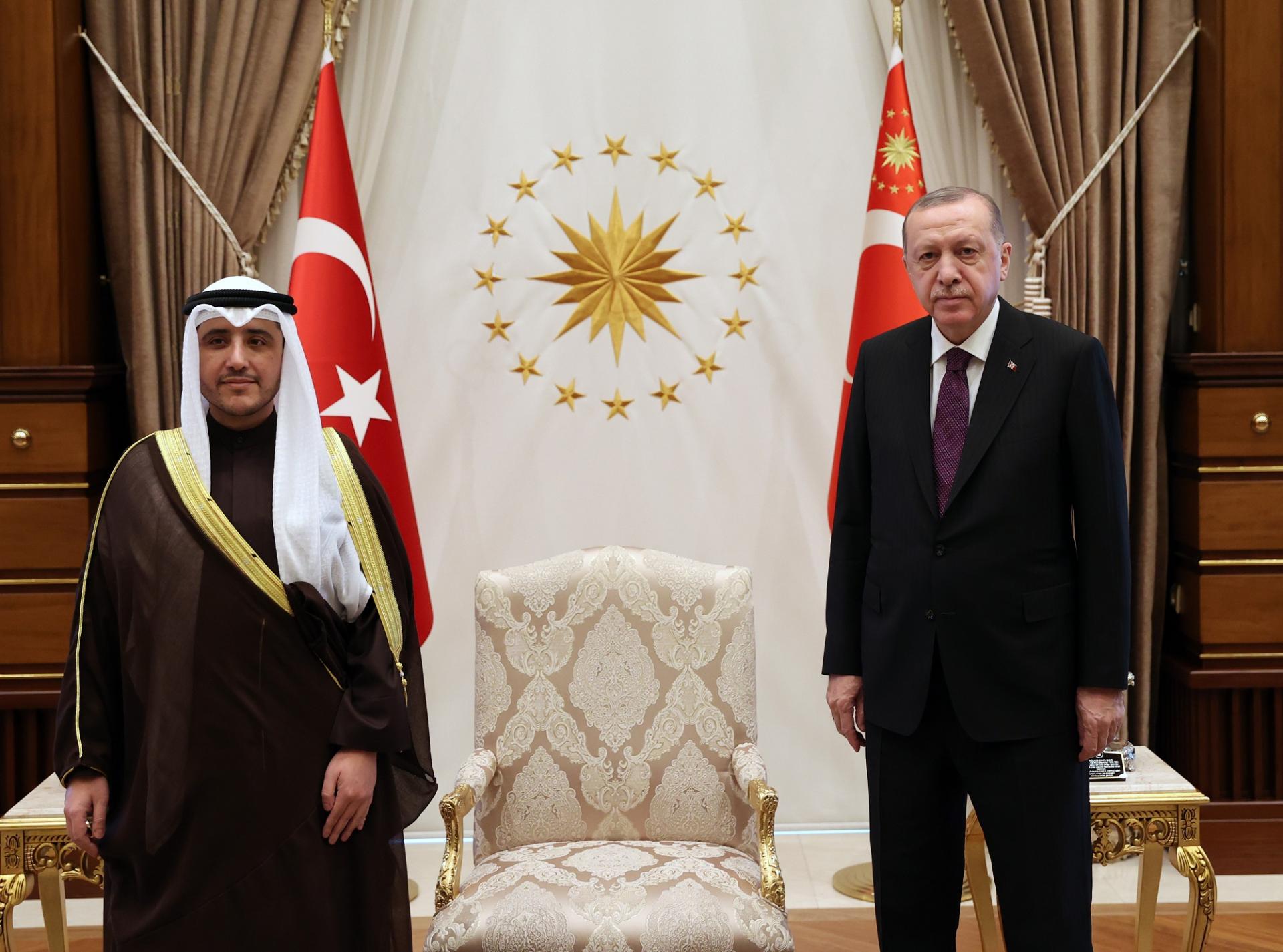 Prezident Erdogan Kuweýdiň Daşary Işler Ministrini Kabul Etdi