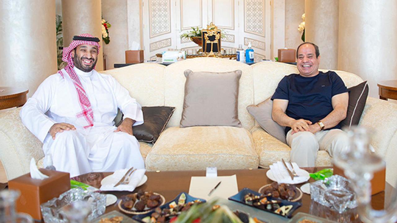 د مصر ولسمشر د سعودي عربستان د ولیعهد شهزده سره ولیدل