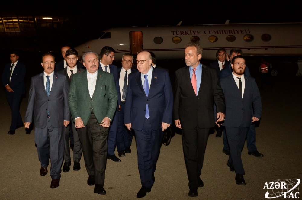 Türkiyə Böyük Millət Məclisinin sədri Mustafa Şentop Azərbaycanda səfərdədir