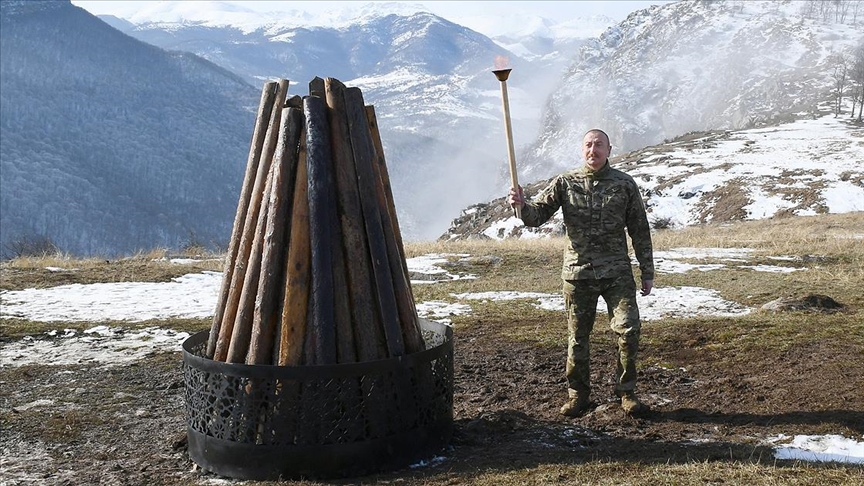 Aliýew Şuşada Nowruz Odyny Ýakdy