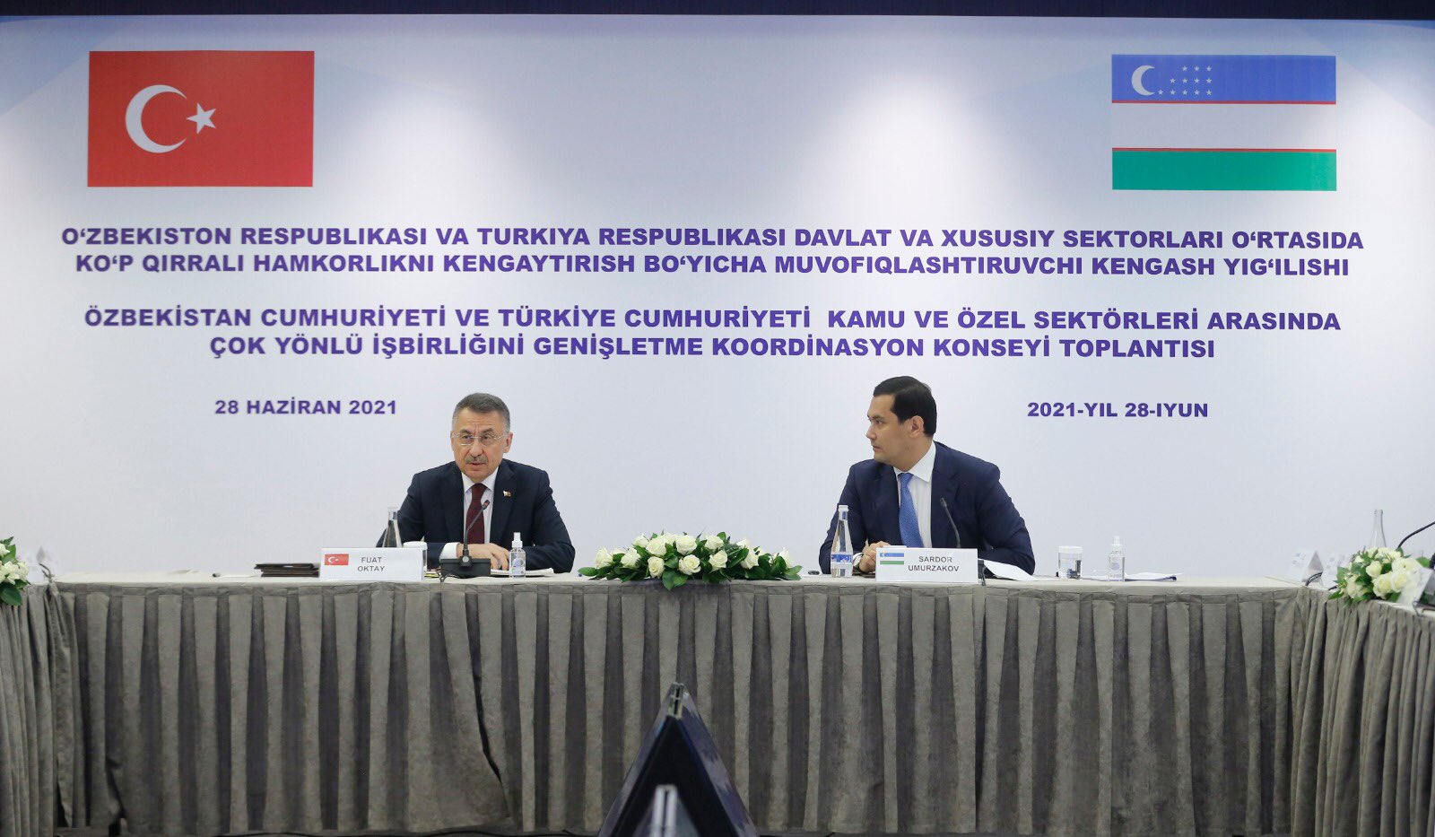 Fuat O'ktay:"2021-yil Turkiya va O'zbekiston uchun qardoshlik yili bo'ladi"