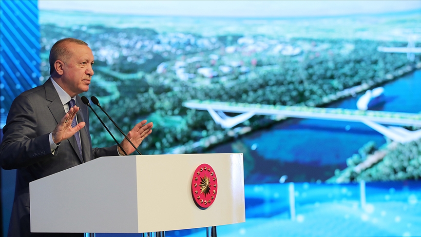 ولسمشر اردوغان د کانال استانبول تاریخي پروژې بڼسټ کیښود