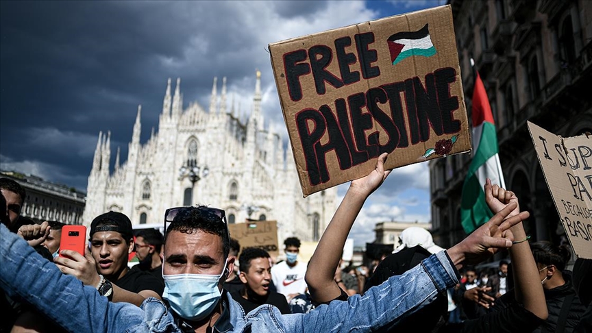 Maandamano ya kupinga Israel nchini Italia