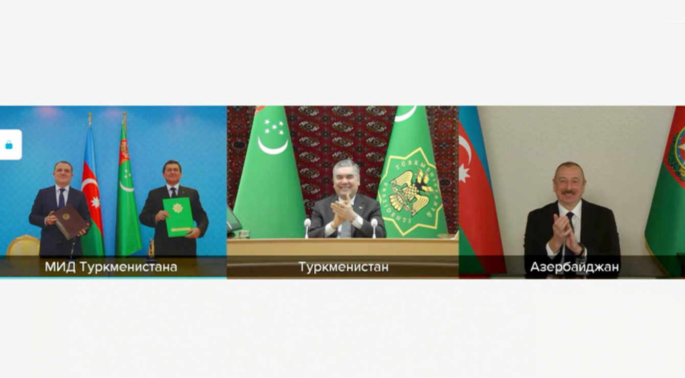 TÜRKMENISTANYŇ WE AZERBAÝJANYŇ PREZIDENTLERINIŇ DUŞUŞYGY