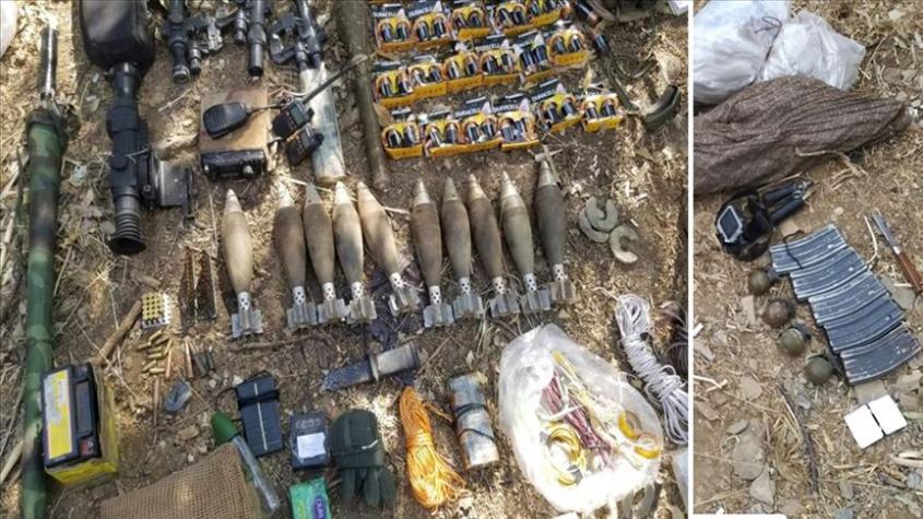 Forcat turke të sigurisë sekuestrojnë shumë armë dhe municione të PKK-së në veri të Irakut