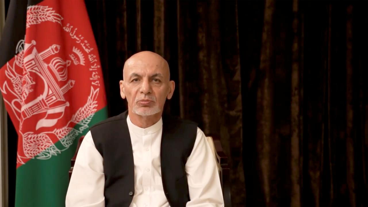 غنی کابل نینگ ویران بولیشی گه توسیق بولیش اوچون قاچیب کیتگن لیگینی ادعا ایتدی