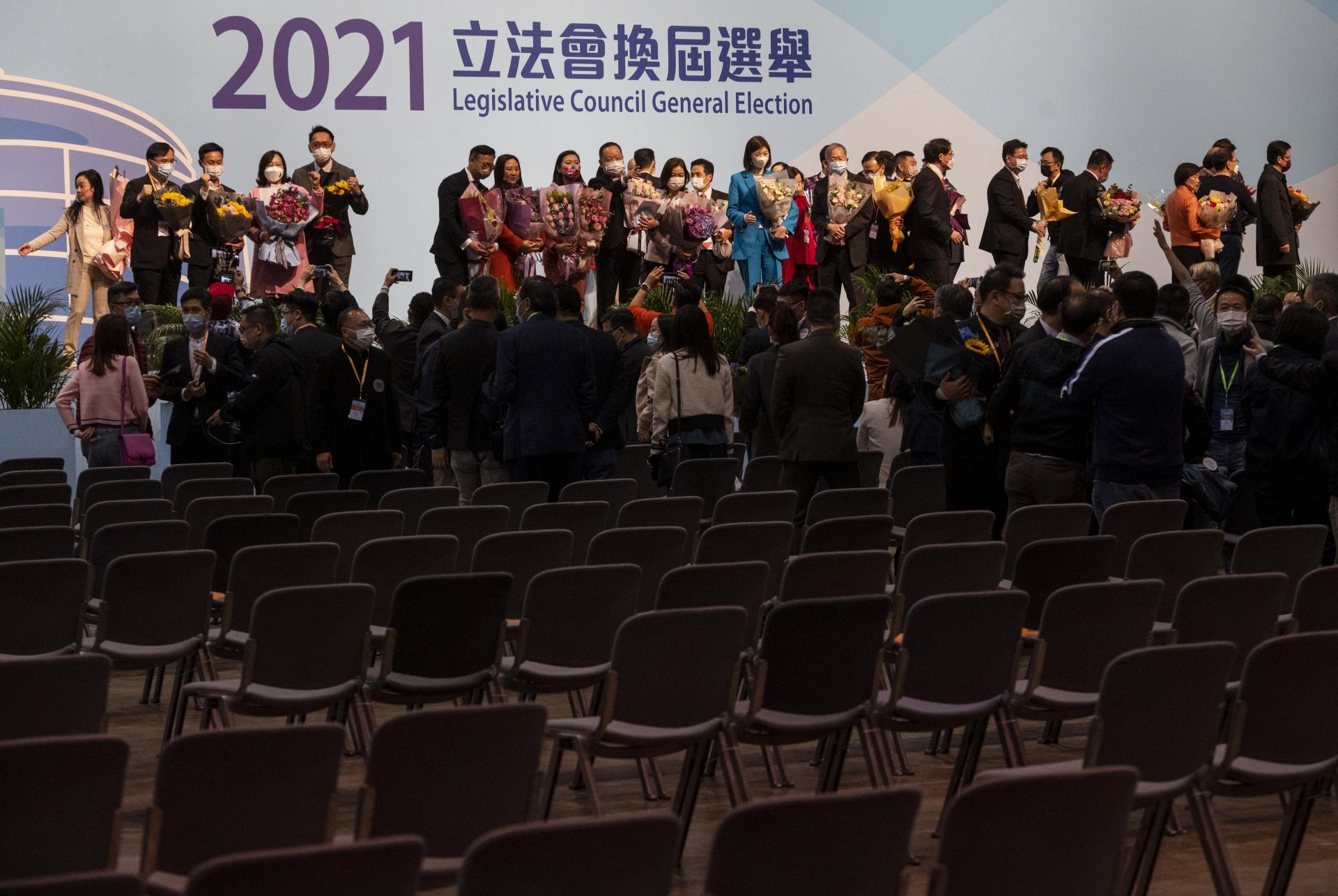 xongkong xelqi parlamént saylimigha töwen nisbette qatnashti