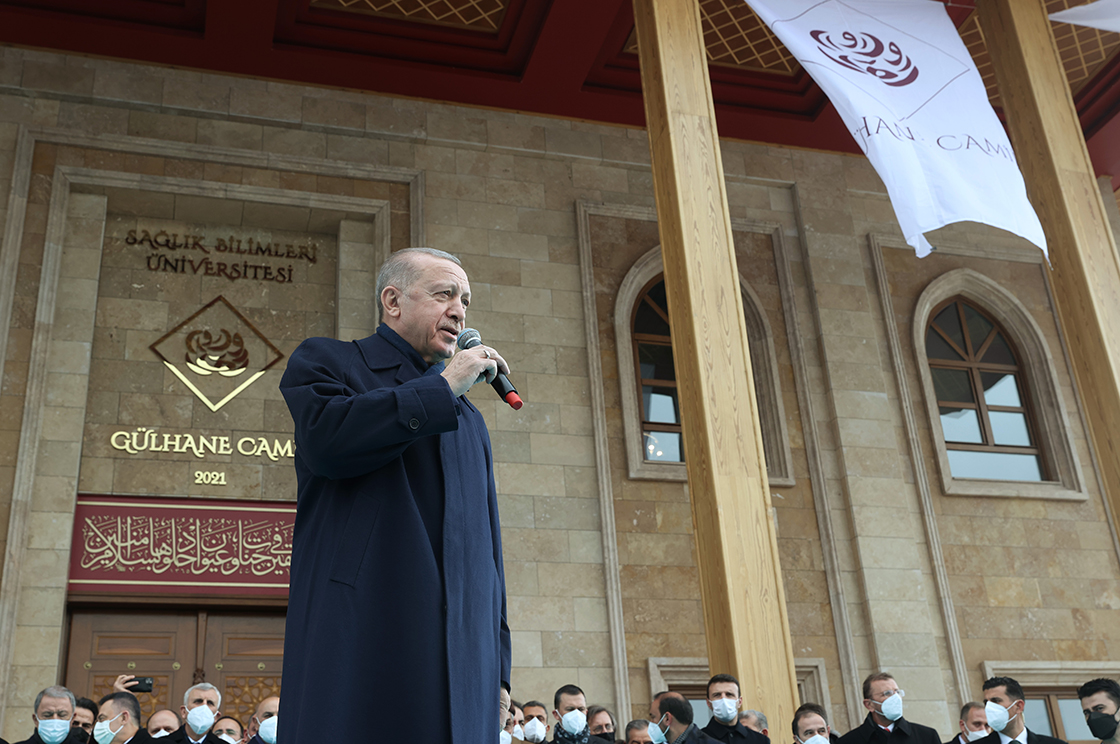 Prezident Ərdoğan Gülhanə məscidinin açılış mərasimində iştirak edib