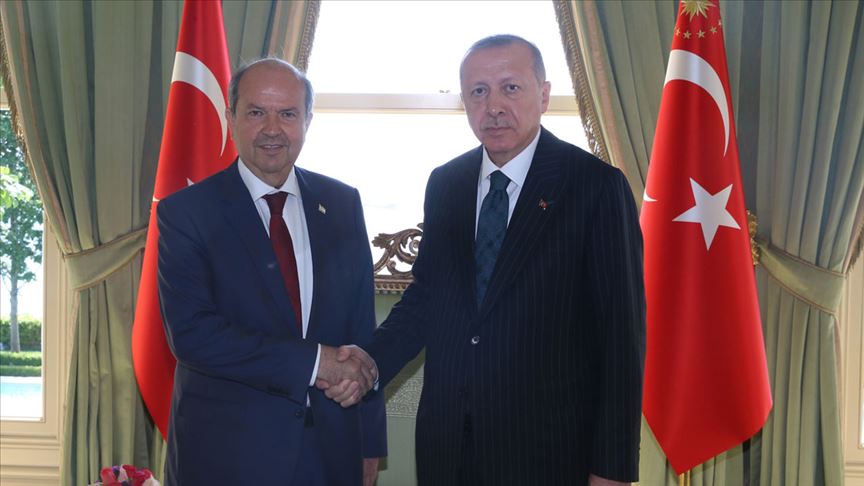 جمهور باشقانی اردوغان و ارسین تاتار آراسیندا تلفون دانیشیغی اولوب