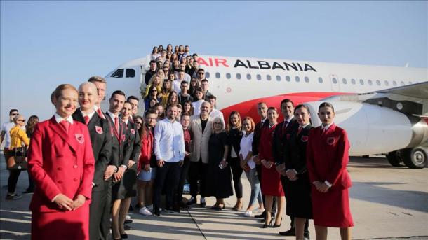 “Air Albania” ilk simvolik uçuşunu İstanbula gerçəkləşdirdi