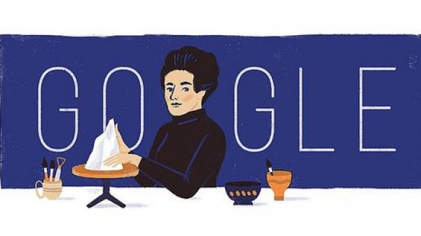 Google подготовил специальное лого по случаю 108-летия турецкого скульптора Фурейи Корал