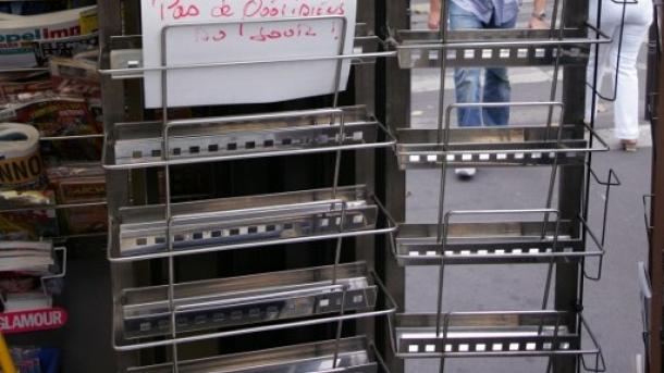 France: Pas de journaux dans les kiosques ce jeudi matin