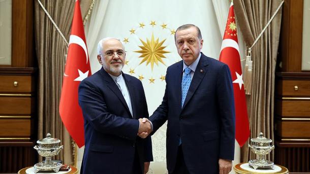 سفر ظریف به آنکارا و دیدار وی با اردوغان و چاووش اوغلو