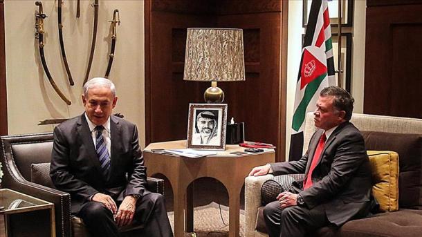 Sarkin Jordan Abdullah na II ya gana da Netanyahu a Fadarsa