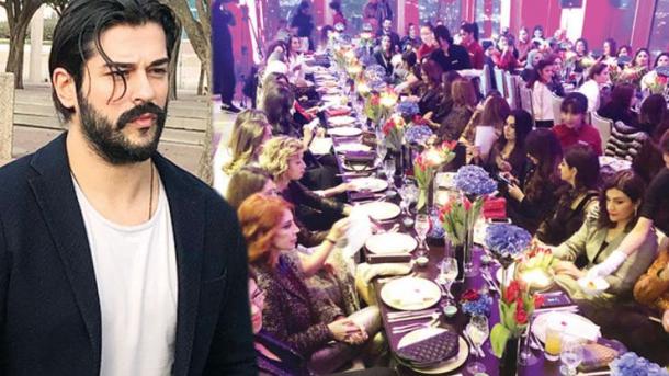 Burak Özçivit janta com 80 mulheres ricas no Kuwait