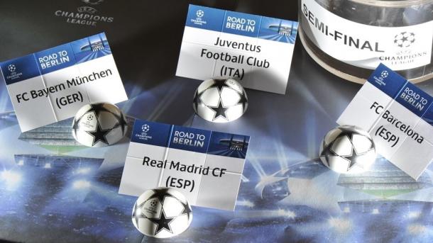 Liga e Kampioneve – Programi i ndeshjeve të para gjysmëfinale
