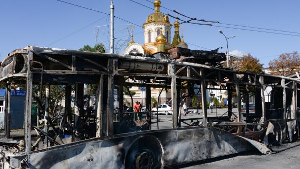 Ukrainë - Predha godet një trolejbus në Donjeck, 13 të vdekur