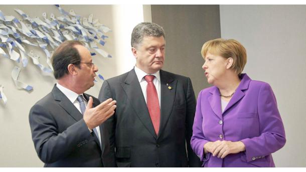 Paris – Takimi Hollande-Merkel-Poroshenko për krizën ukrainase