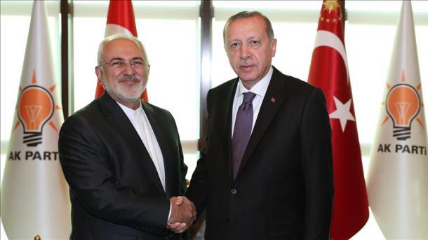 Prezident Erdogan Eýranyň Daşary işler ministri Zarifi kabul etdi