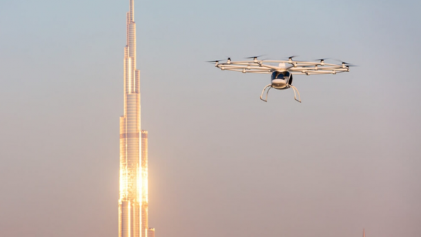 Erfolgreicher Jungfernflug von Lufttaxi in Dubai