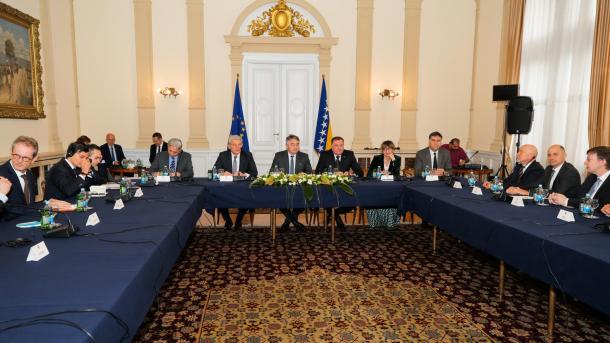 Članovi Predsjedništva BiH sa ambasadorima EU u BiH: Perspektiva članstva u EU je otvorena za BiH