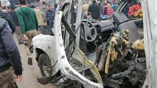 Wata mota dankare da bama-bamai ta fashe a tsakiyar garin Jarablus