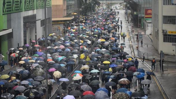 香港市民继续反送中抗议活动