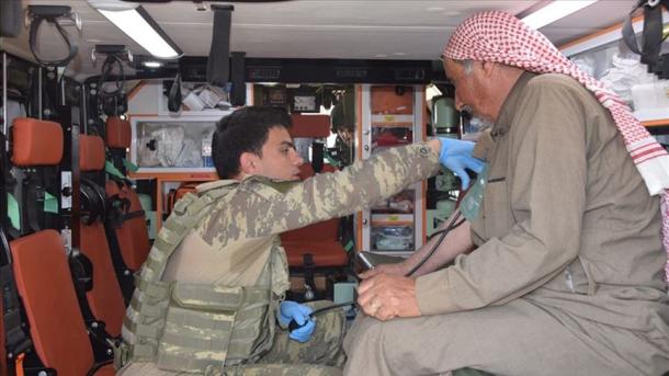 تۈركىيە ئارمىيەسى تەلئەبياد ۋە رەسۇلەيندە ساغلاملىق تەكشۈرۈشى ئېلىپ بارماقتا