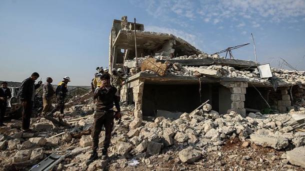 Ataque dos caças russos a Idlib