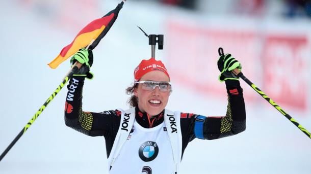 Biathletin Laura Dahlmeier holt in Pyeongchang zweites Olympia-Gold