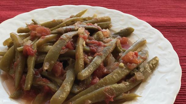 Judías verdes en aceite de oliva: una receta sabrosa muy adecuada para los vegetarianos